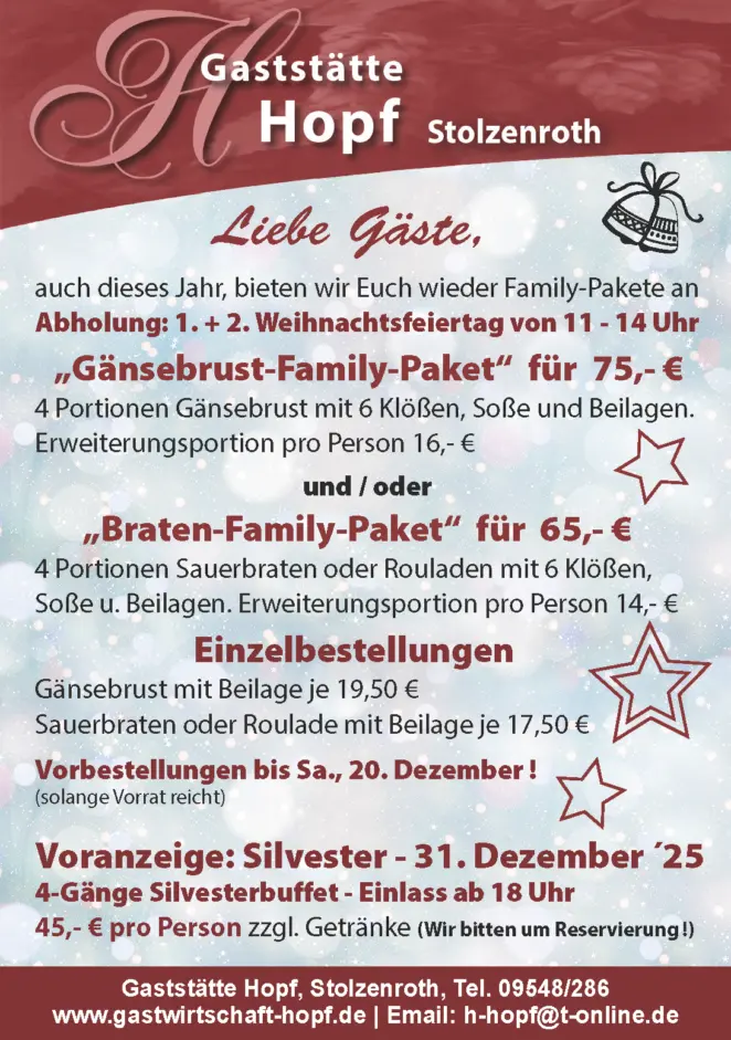 Family-Weihnachtsbraten-Paket
